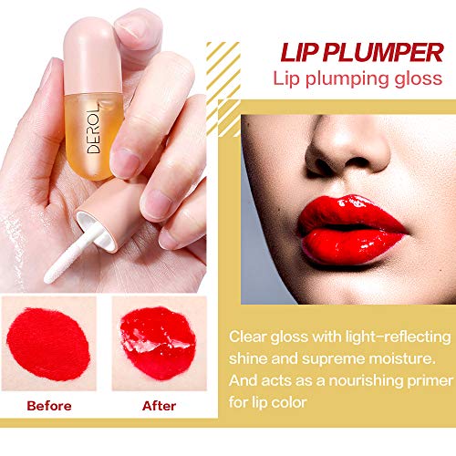 DEROL Lip Plumper,Natural Lip Plumper,lip plumping lip gloss,lip plumper glos...