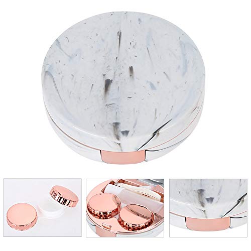 4 Color Contact Eye Box Containers, Soak Storage Eye Care Kits.(Pink)