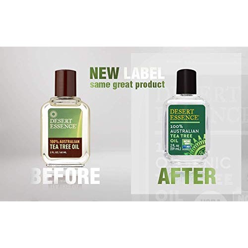 Desert Essence 100% Australian Tea Tree Oil - 2 Fl Oz - Therapeutic Grade Ess...