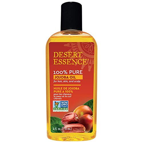 Desert Essence 100% Pure Jojoba Oil - 4 oz - Moisturizes Body Skin & Cleanses...