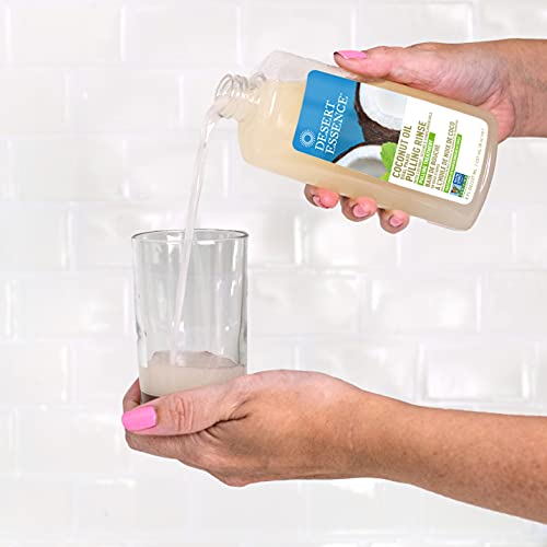 Desert Essence Coconut Oil Dual Phase Pulling Rinse - 8 Fl Ounce - Pulling Tr...