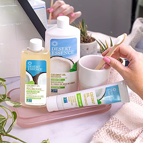 Desert Essence Coconut Oil Dual Phase Pulling Rinse - 8 Fl Ounce - Pulling Tr...