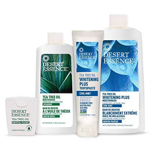 Desert Essence Refreshing Tea Tree Oil Mouthwash - 8 Fl Ounce - Essential Oil...