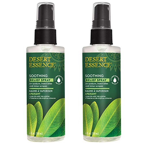 Desert Essence Relief Spray - 4 Fl Ounce - Pack of 2 - Eco-Harvest Tea Tree O...