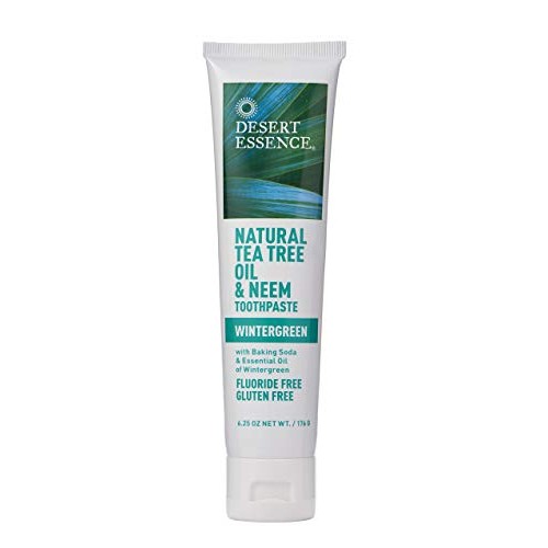 Desert Essence Tea Tree Oil & Neem Toothpaste - 6.25 Ounce - Refreshing Rich ...