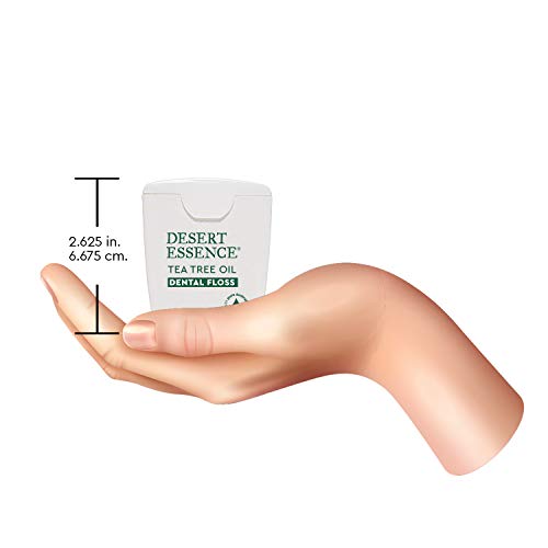 Desert Essence Tea Tree Oil Dental Floss - 50 yards - Naturally Waxed w/Beesw...