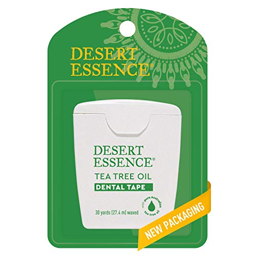 Desert Essence Tea Tree Oil Dental Tape - 30 Yards - Naturally Waxed w/Beeswa...