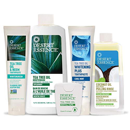 Desert Essence Tea Tree Oil Dental Tape - 30 Yards - Naturally Waxed w/Beeswa...