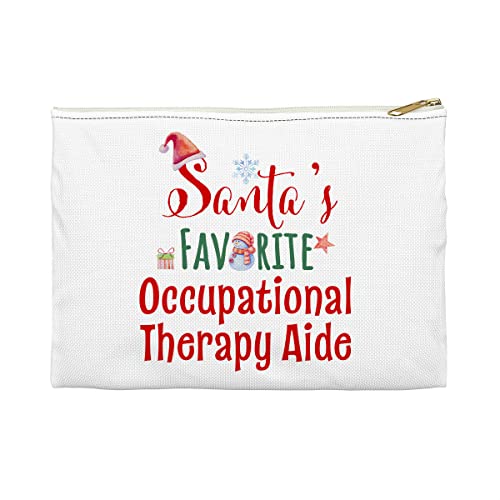Santa's Favorite Occupational Therapy Aide Pouch Bag for Women Gifts Girl Lad...