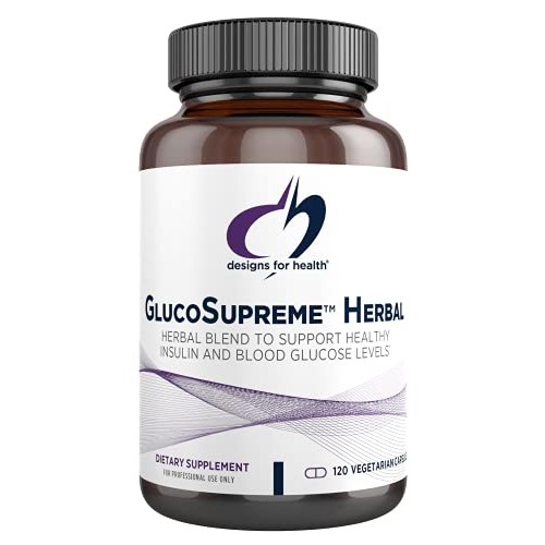 Designs for Health GlucoSupreme Herbal Supplement - Berberine HCl, Banaba, Gi...