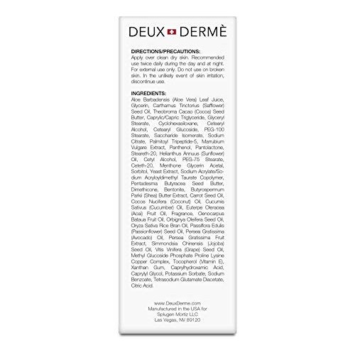 Deux Derme - Stretch Mark Prevention Cream, with Vitamin E, Cocoa Butter for ...