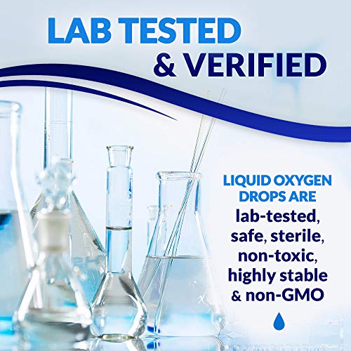 Dexterity Health Liquid Oxygen Drops 4 oz. Dropper-Top Bottle, Vegan, All-Nat...