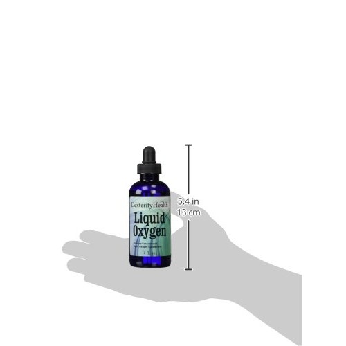 Dexterity Health Liquid Oxygen Drops 4 oz. Dropper-Top Bottle, Vegan, All-Nat...