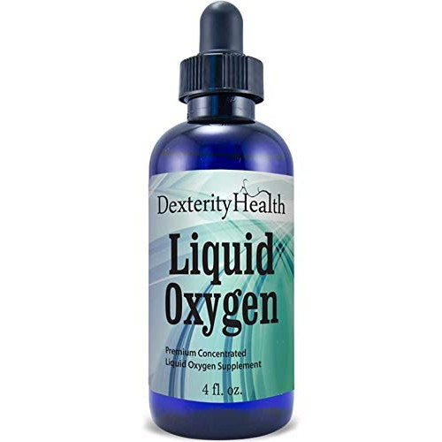 Dexterity Health Liquid Oxygen Drops 4 oz. Dropper-Top Bottle, Vegan, All-Nat...