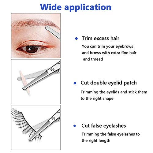 Nose Hair Scissors,3Pcs Eyebrow and Nose Hair Scissors, Stainless Steel Profe...