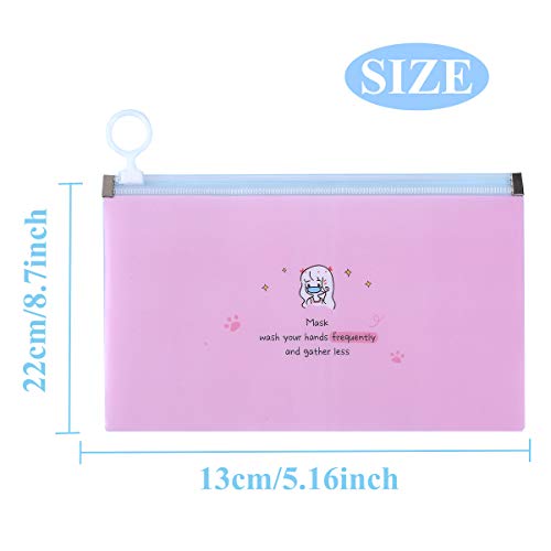 4PCS Face Cover Organizer Case Zipper Storage Bag Cosmetic Container Portable...