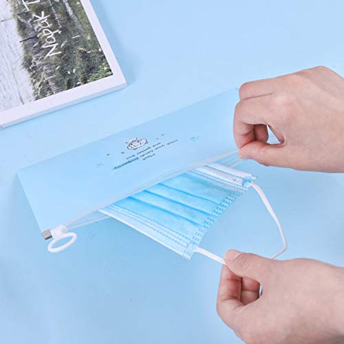 4PCS Face Cover Organizer Case Zipper Storage Bag Cosmetic Container Portable...