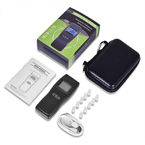 Breathalyzer, Professional Alcohol Tester, USB Rechargeable Portable Digital ...