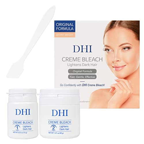 DHI Creme Bleach Mild Original Sensitive Formula Lightens Dark Hair Face & Bo...