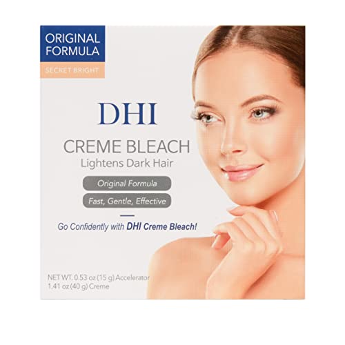 DHI Creme Bleach Mild Original Sensitive Formula Lightens Dark Hair Face & Bo...