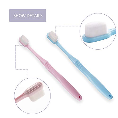 DI QIU REN Extra Soft Toothbrush for Sensitive Gums, Micro-Nano Manual Toothb...