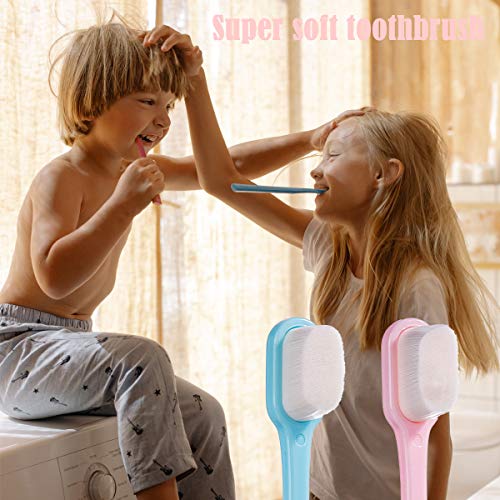 DI QIU REN Extra Soft Toothbrush for Sensitive Gums, Micro-Nano Manual Toothb...