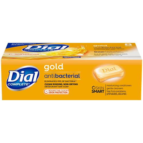 Dial Antibacterial Bar Soap, Gold, 4 Ounce - 8 Bars