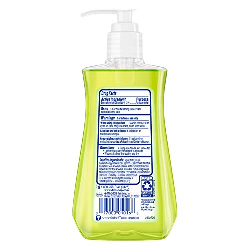 Dial Antibacterial Liquid Hand Soap, Aloe, 7.5 Fluid Ounces (Pack of 12)