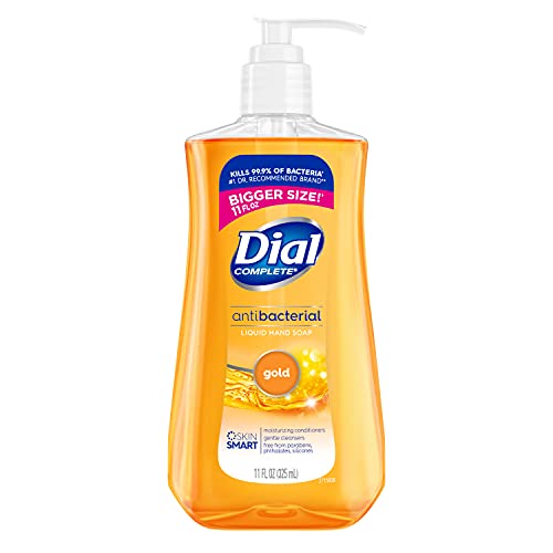 Dial Antibacterial liquid hand soap, gold, 11 ounce (Pack of 4), 4 Count