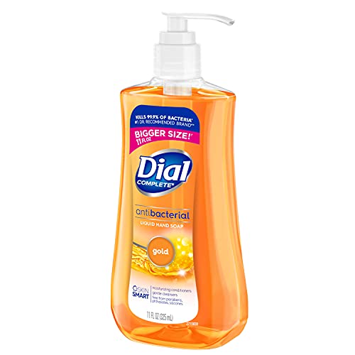 Dial Antibacterial liquid hand soap, gold, 11 ounce (Pack of 4), 4 Count