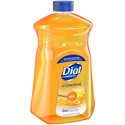 Dial Antibacterial Liquid Hand Soap Refill, Gold, 52 Fluid oz (Pack of 3)