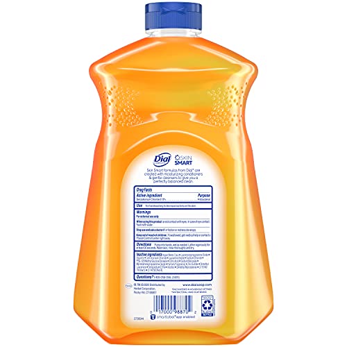 Dial Antibacterial Liquid Hand Soap Refill, Gold, 52 Fluid oz (Pack of 3)