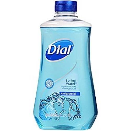 Dial Antibacterial Liquid Hand Soap Refill, Spring Water, 32 Fluid Ounces