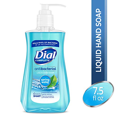 Dial Antibacterial Liquid Hand Soap, Spring Water, 7.5 Fl Oz (Pack of 1)