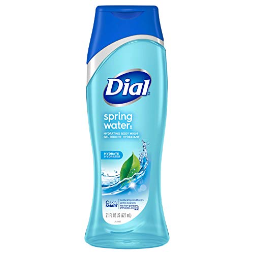 Dial Body Wash, Spring Water, 21 Ounce (Pack of 4)