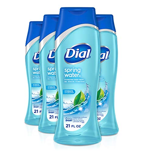 Dial Body Wash, Spring Water, 21 Ounce (Pack of 4)