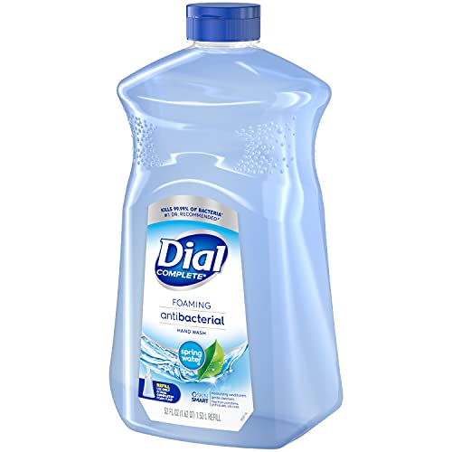 Dial Complete Antibacterial Foaming Hand Soap, Spring Water, 52 Fl Oz (Pack o...