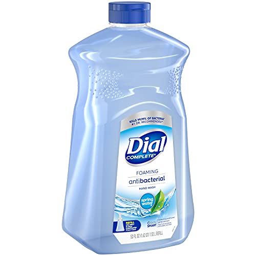Dial Complete Antibacterial Foaming Hand Soap, Spring Water, 52 Fl Oz (Pack o...