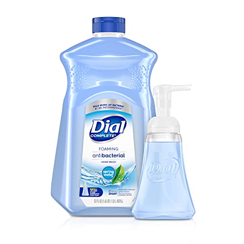 Dial Complete Antibacterial Foaming Hand Soap, Spring Water, 52 Fl Oz (Pack o...