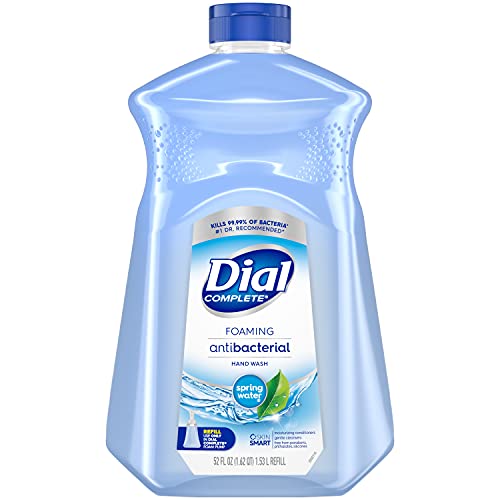 Dial Complete Antibacterial Foaming Hand Soap, Spring Water, 52 Fl Oz (Pack o...