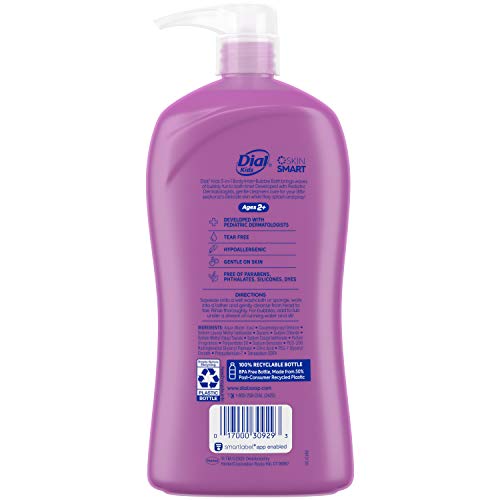 Dial Kids 3in1 Body+Hair+Bubble Bath fl oz, Lavender, 32 Ounce