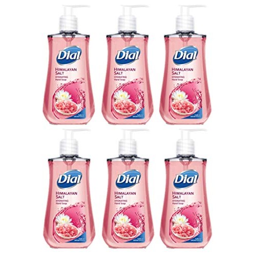 Dial Liquid Hand Soap, Himalayan Salt, 7.5 Fluid Ounces, Pack of 6