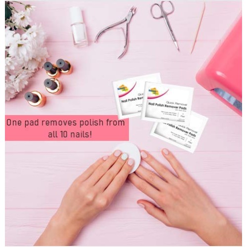 Diamond Wipes Acetone Nail Polish Remover Pads Box of 50ct Individually Wrapp...