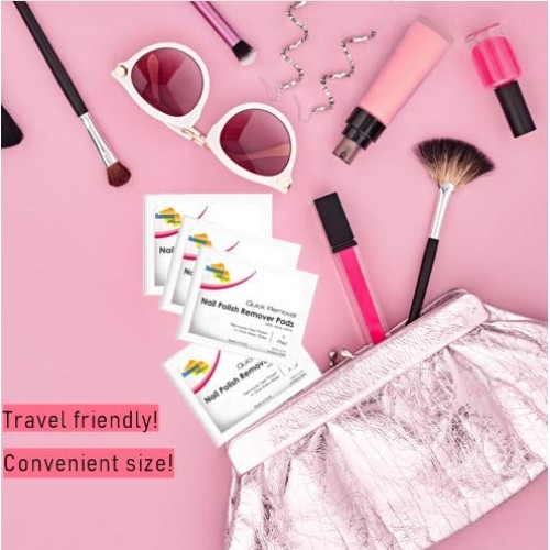 Diamond Wipes Acetone Nail Polish Remover Pads Box of 50ct Individually Wrapp...