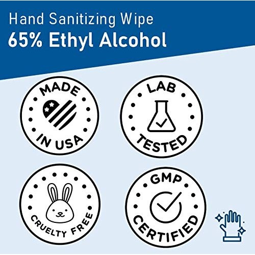 Diamond Wipes Instant Hand Sanitizer Alcohol Wipes 65% Ethyl Alcohol Box Of 1...