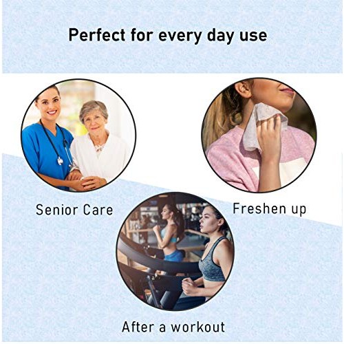 Handybath Incontinence Adult Washcloths Scented for Senior Care or Outdoor Ac...