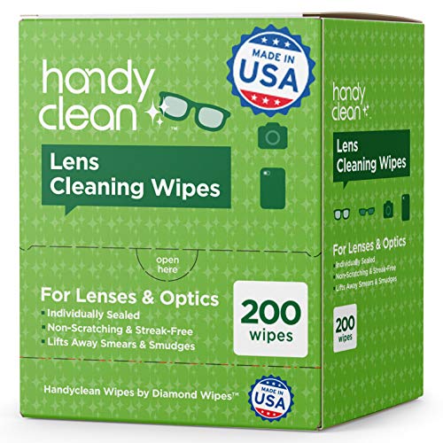Pre-moistened Lens and Glass Cleaning Wipes: for Glasses, Camera, Cell Phone,...