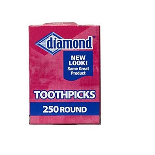 Diamond Round Toothpicks, Pack of 750
