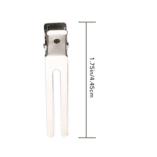 Diane Double Prong Hair Clips for Women, Girls – Pack of 80 – For Holding Rol...