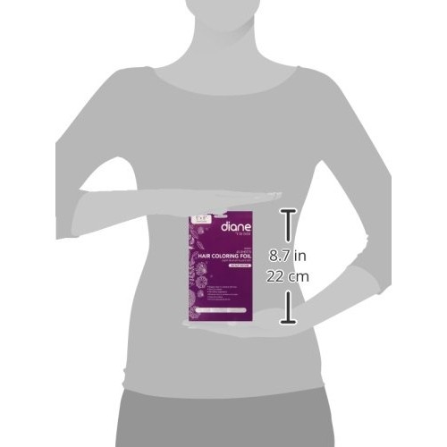 Diane Embossed D8301 45 Sheets Hair Coloring Foil, Silver